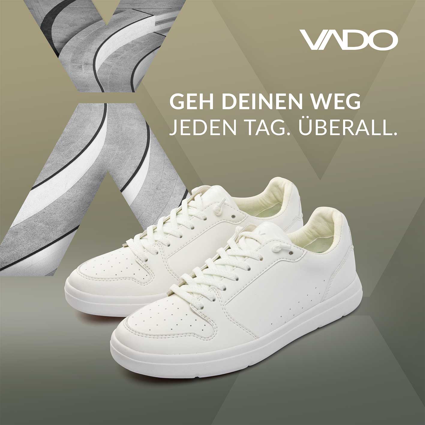 Comfort Sneaker COURT V White Damen | VADO GEH DEINEN WEG