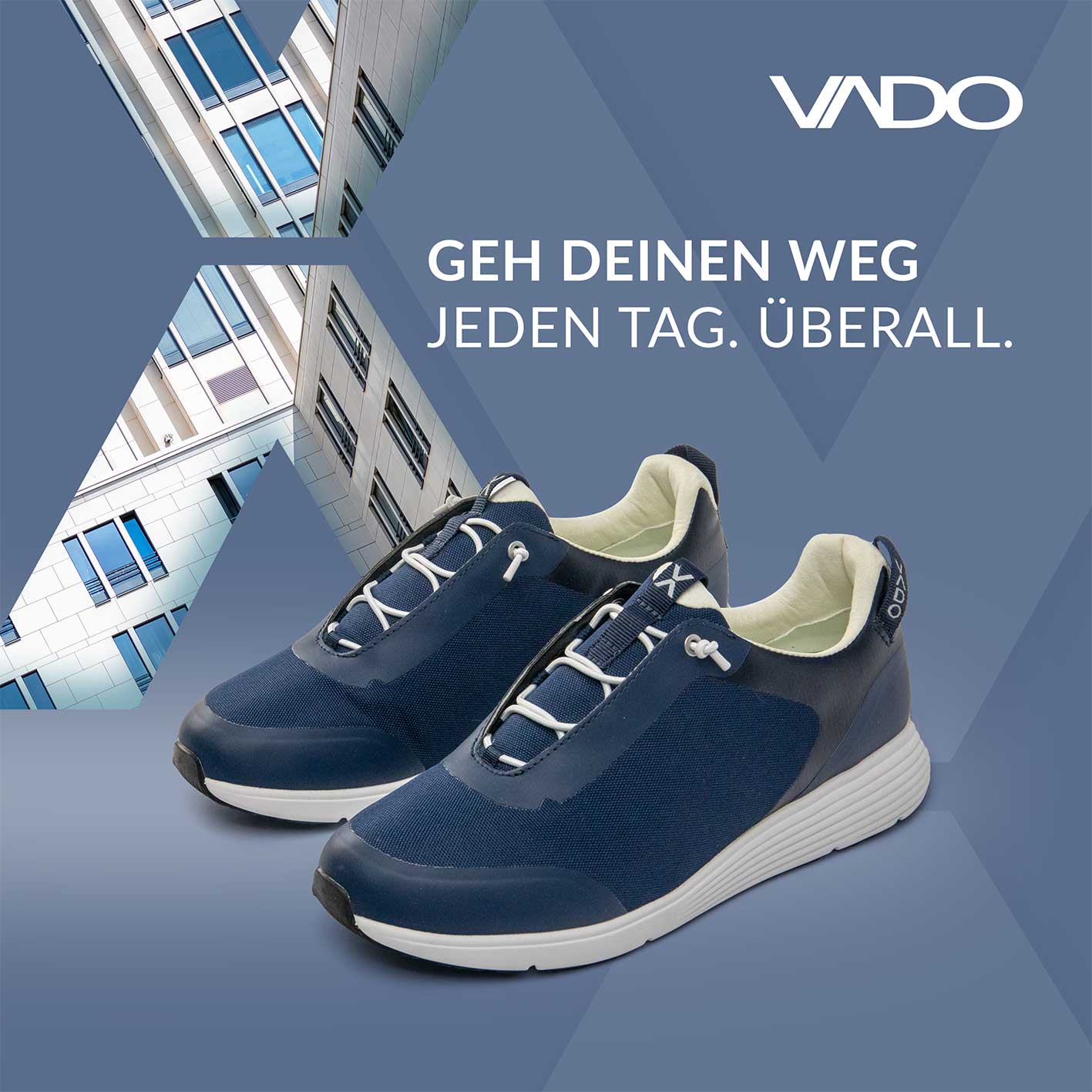 VADO Damen Sneaker TRAINER II navy