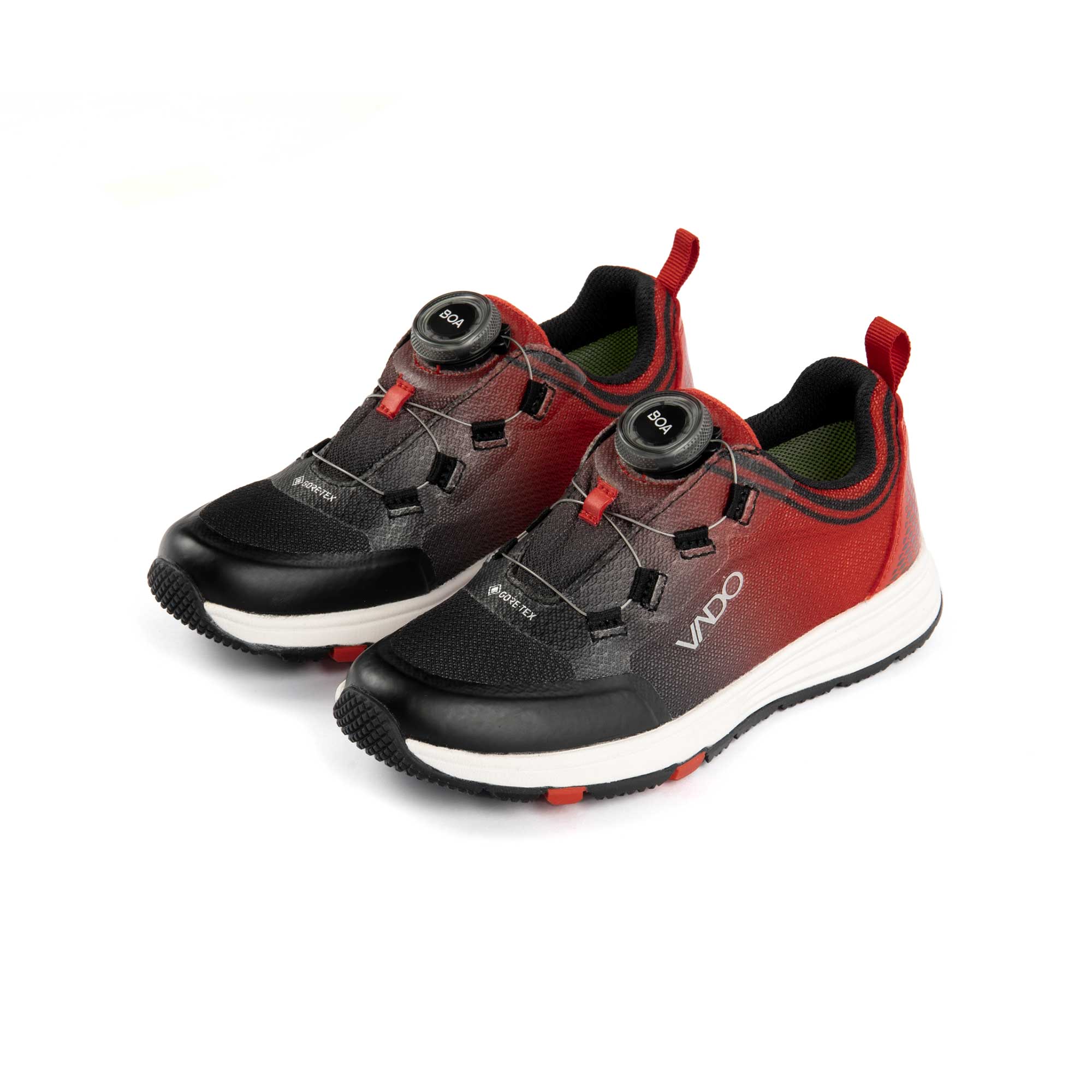 VADO Kinder Sneaker FADE LO BOA GTX - schwarz / rot