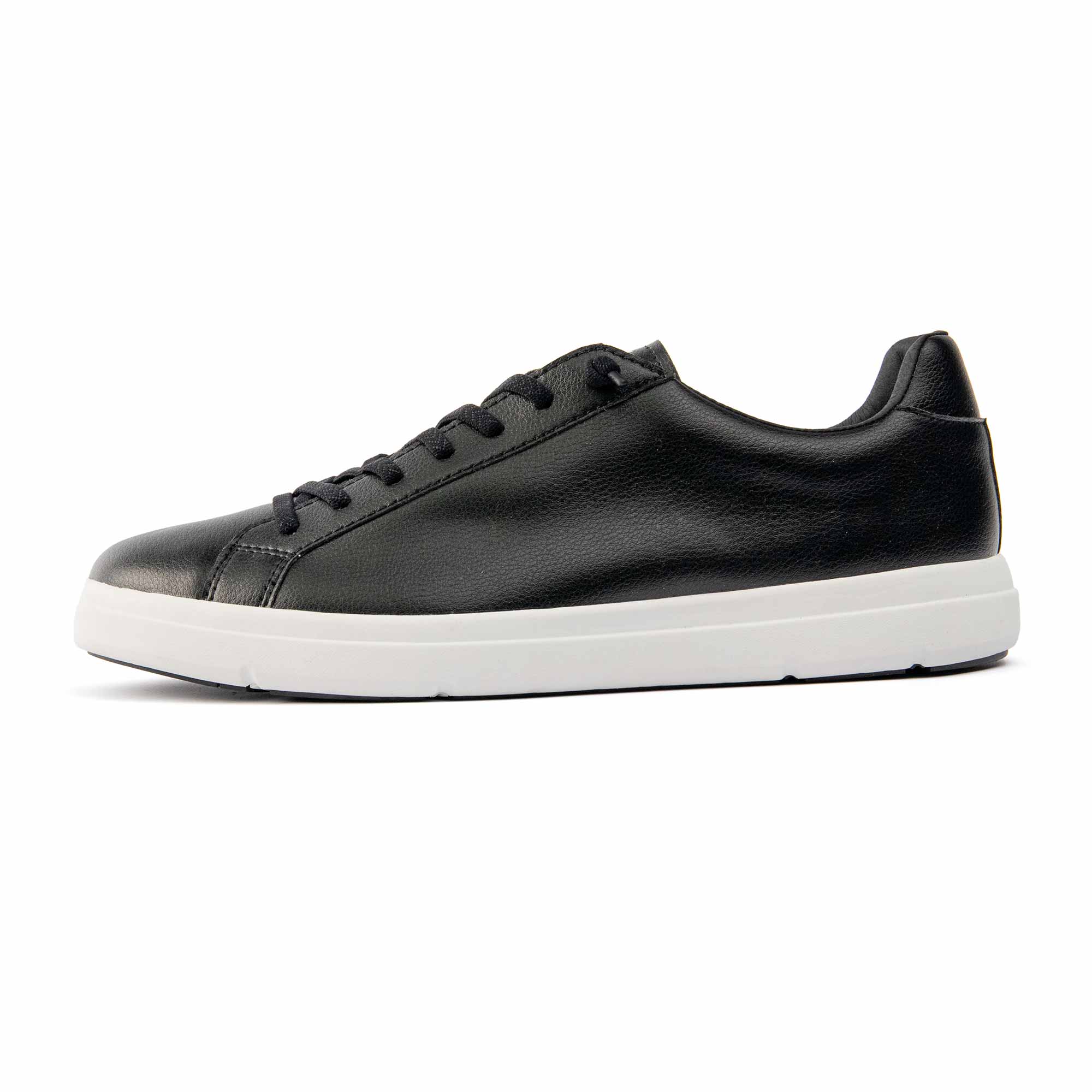 VADO Premium Herren Sneaker schwarz COURT IV Seitenansicht